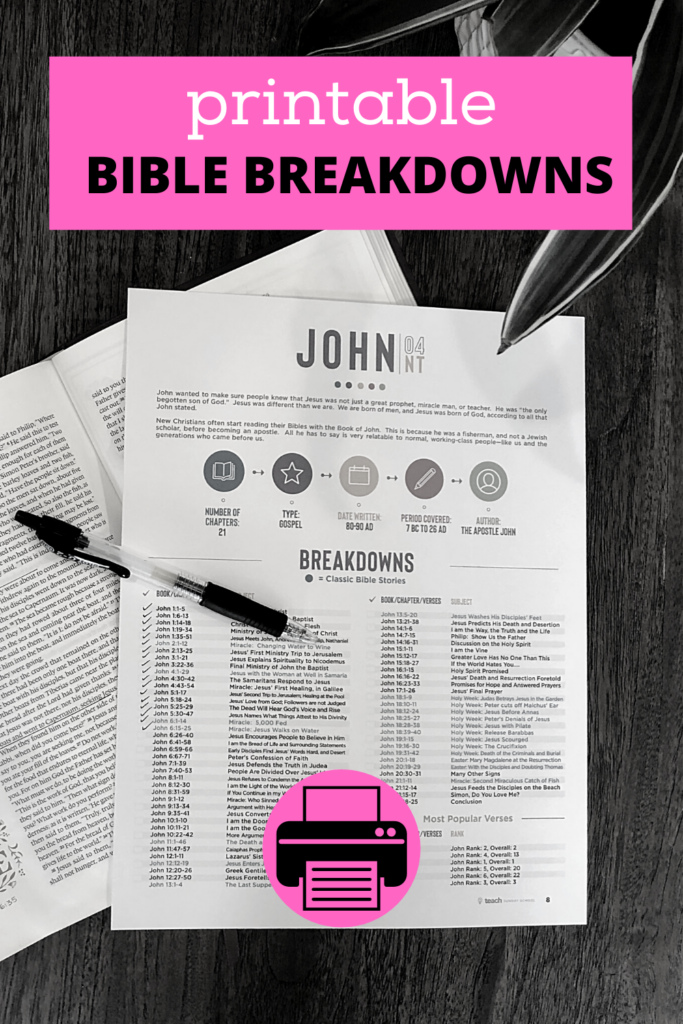 Free Printable Bible Breakdowns Free Printable Templates
