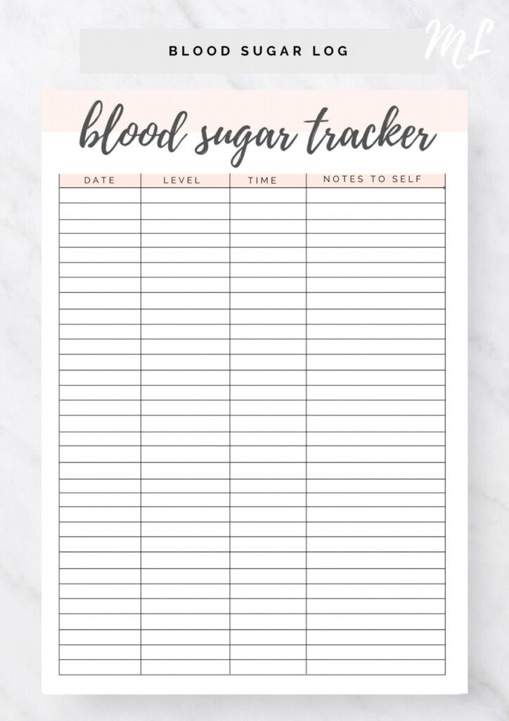 Free Printable Blood Glucose Log Sheets FREE Printable HQ