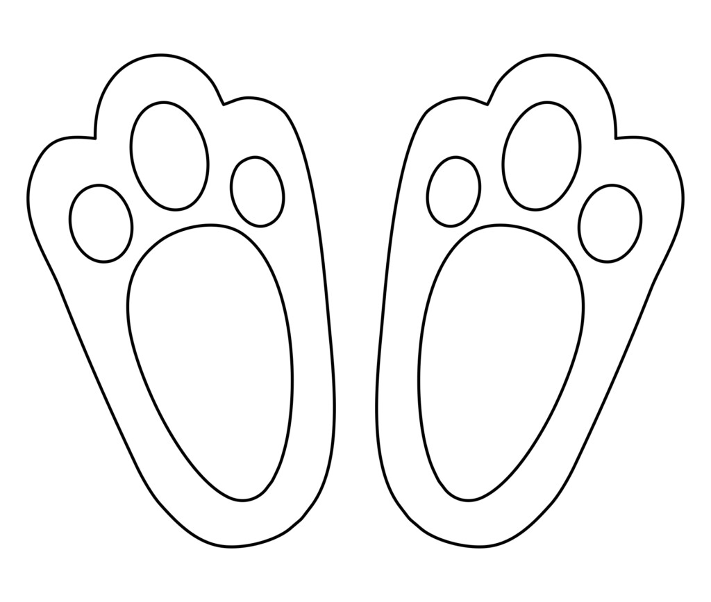 Free Printable Bunny Feet Template Printables Template Free