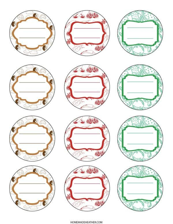 Free Printable Canning Labels Homemade Heather Worksheets Library
