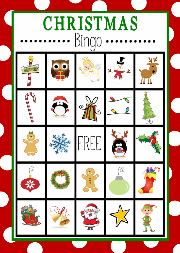 Free Printable Christmas Bingo Rossy Printable
