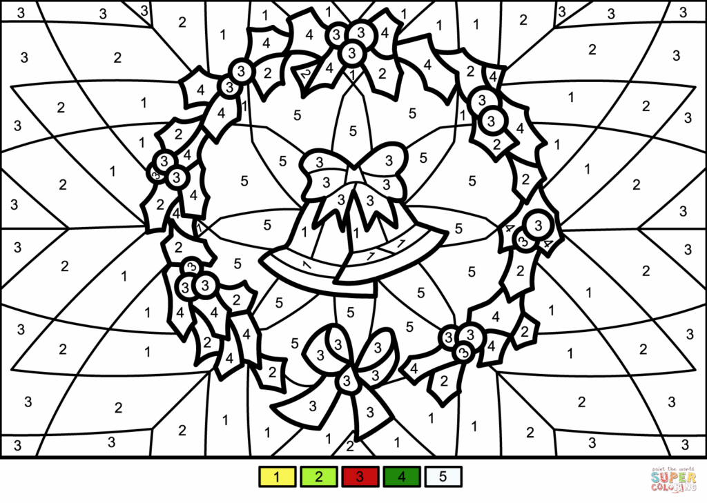 Free Printable Christmas Color By Number Web This Free Printable Set 