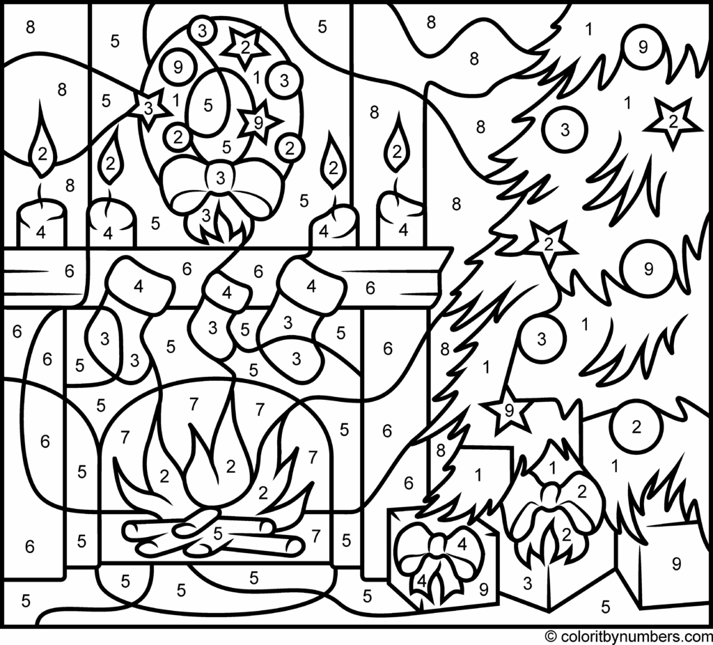 Free Printable Christmas Color By Number Web This Free Printable Set 