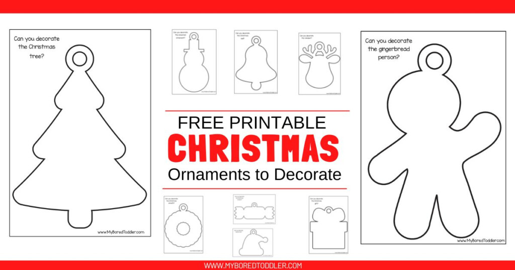 Free Printable Christmas Ornaments To Decorate My Bored Toddler