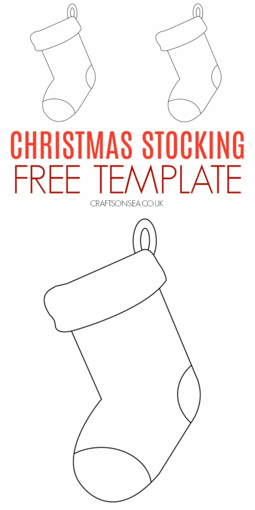 Free Printable Christmas Stocking Template Social Media Template