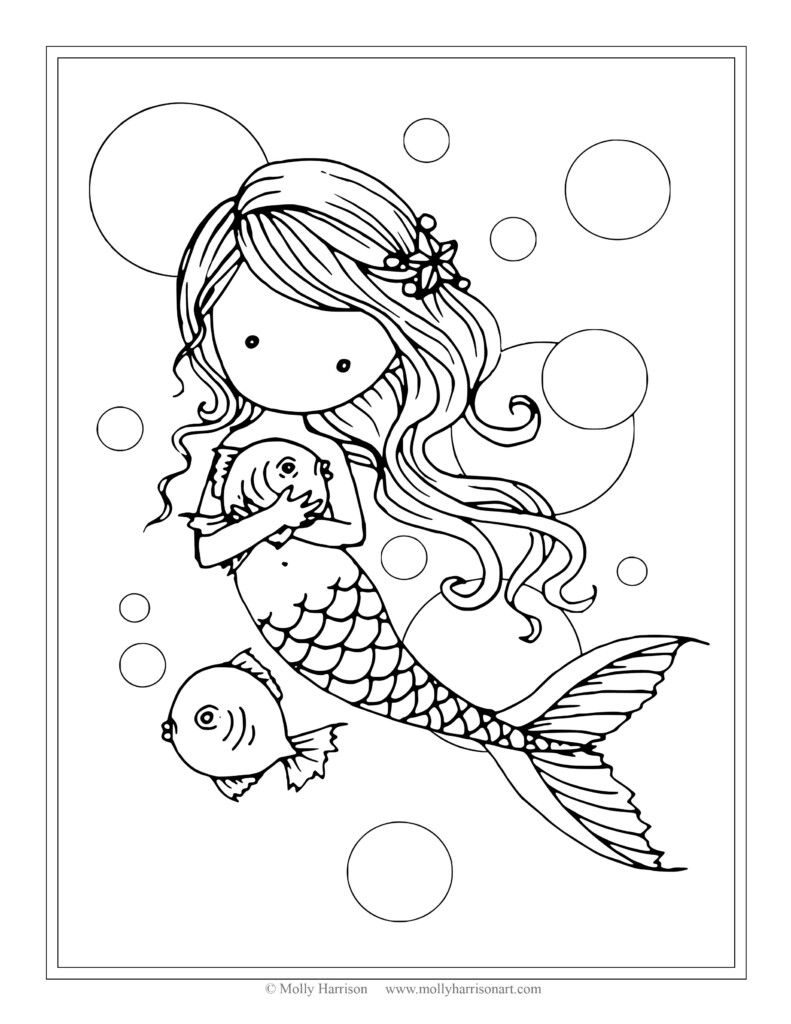 Free Printable Coloring Pages For Adults Mermaids At GetColorings 