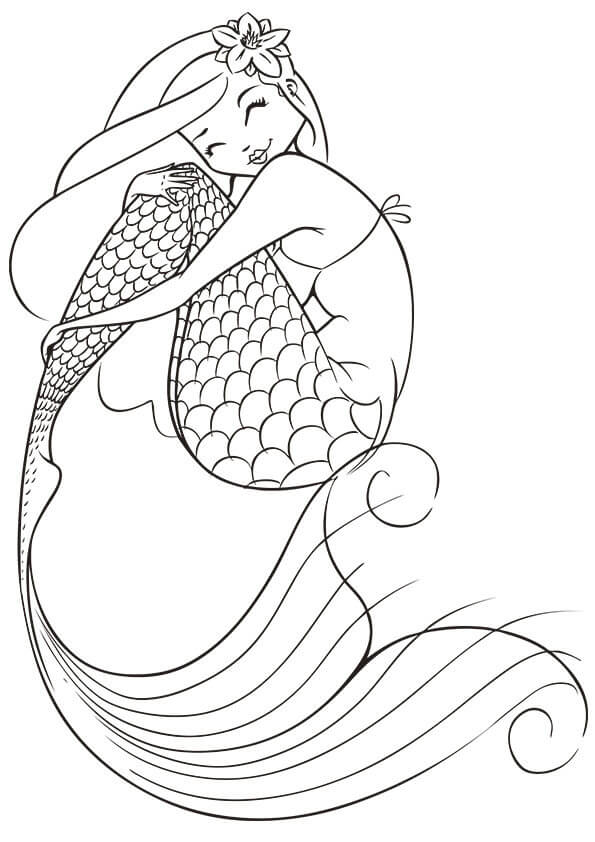 Free Printable Coloring Pages For Adults Mermaids Coloring Home