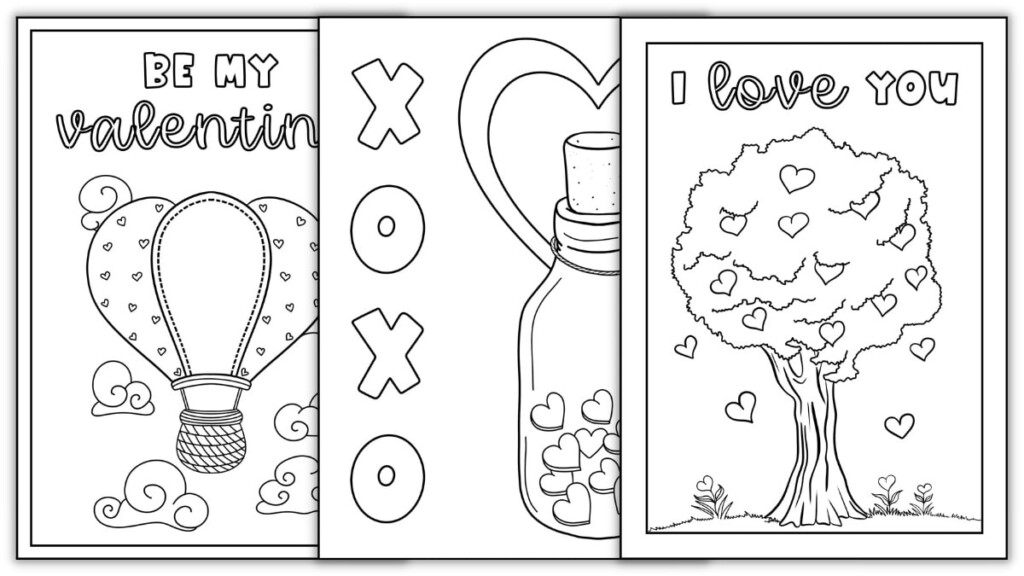 Free Printable Coloring Valentines Day Cards For Kids 40 OFF