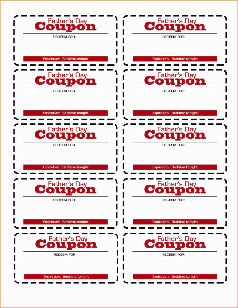 Free Printable Coupon Templates Of Template Coupon Template 