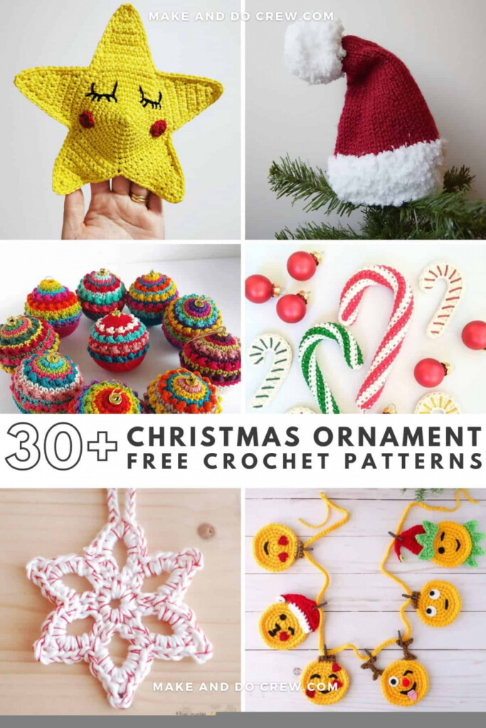 Free Printable Crochet Christmas Ornament Patterns FREE Printable HQ