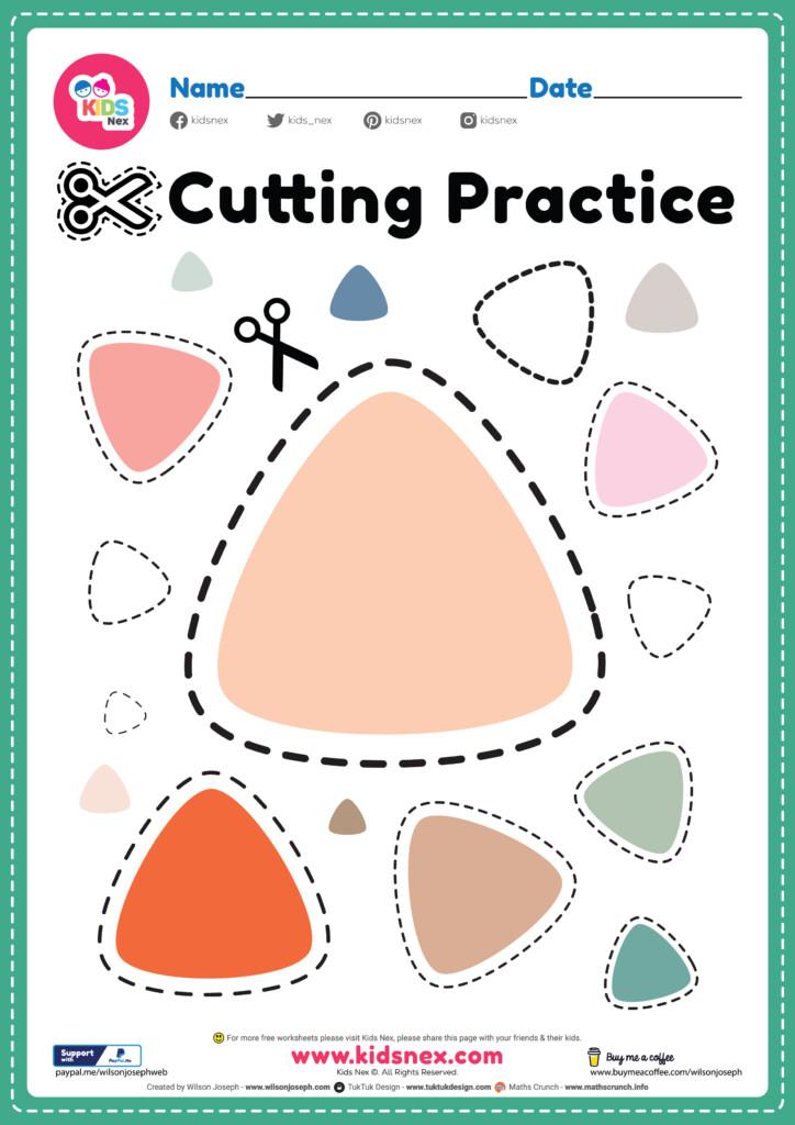 Free Printable Cutting Practice Pages Ataglance Printable Calendar