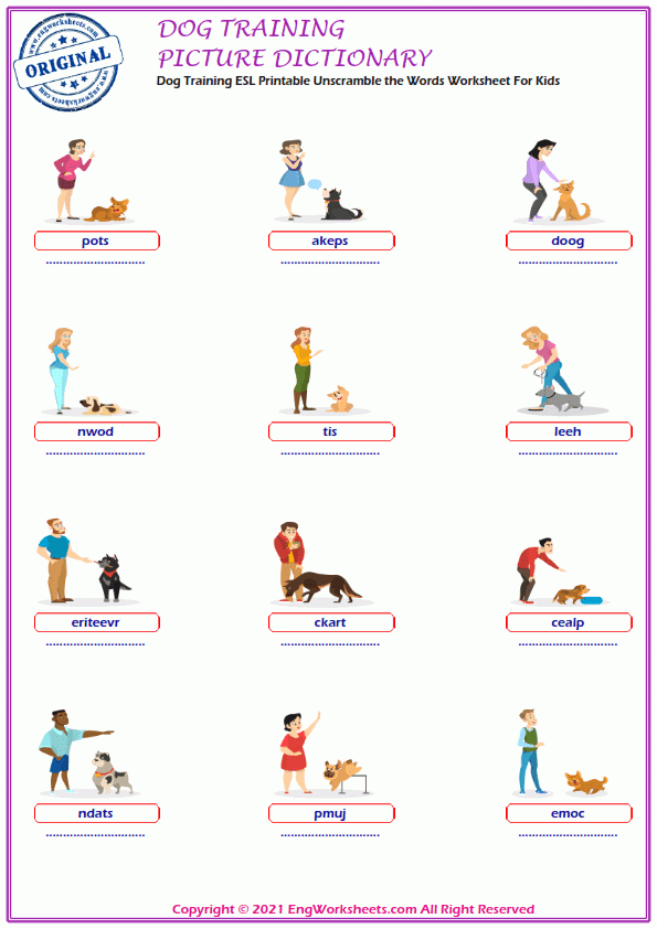 Free Printable Dog Training Worksheets Printable Worksheets