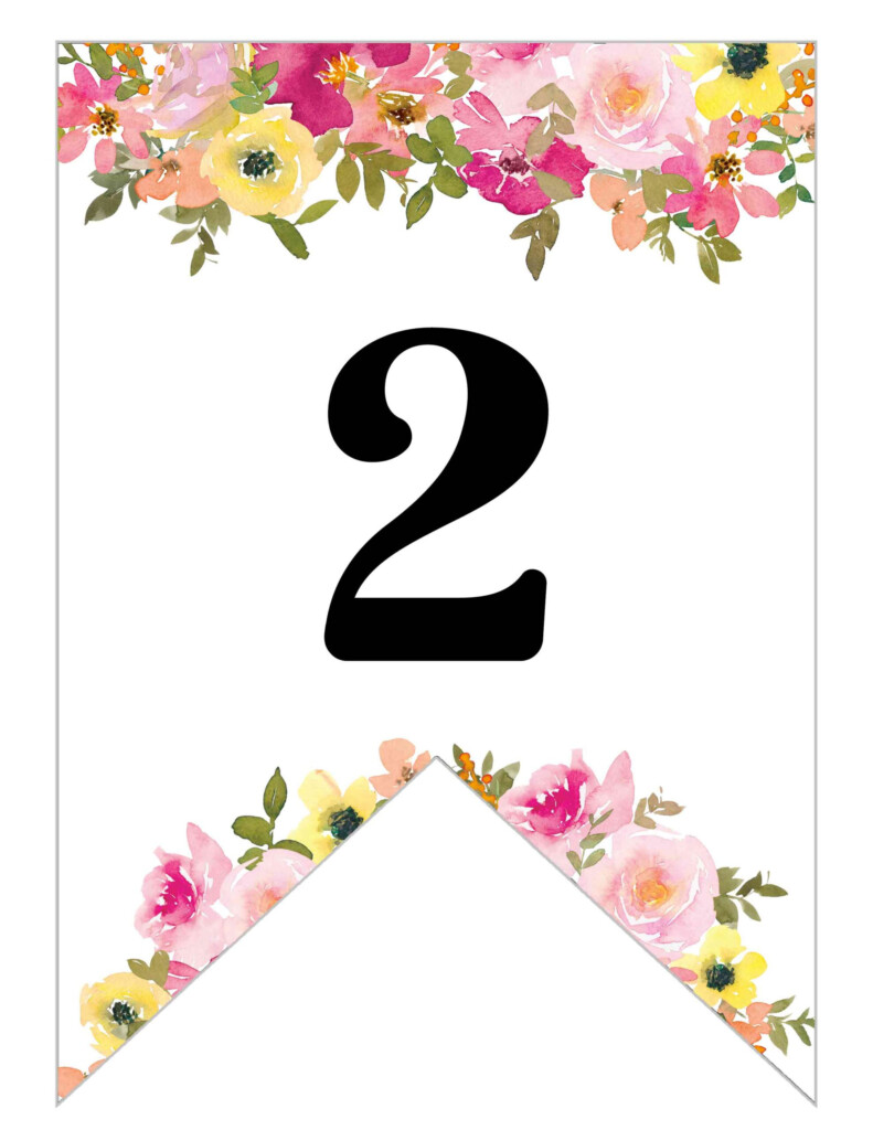Free Printable Floral Alphabet Banner Letters Lovely Planner