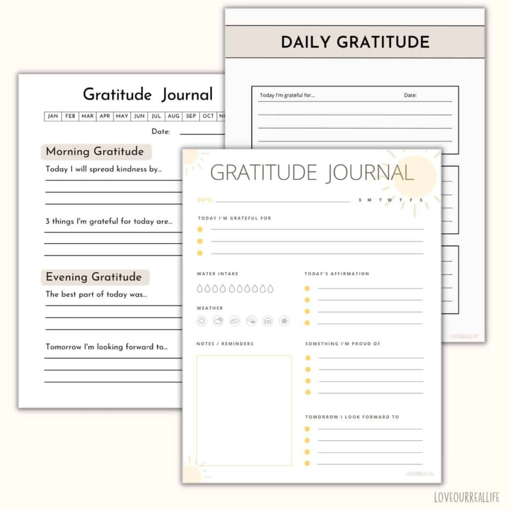 Free Printable Gratitude Journal Template Grace Mastered 41 OFF