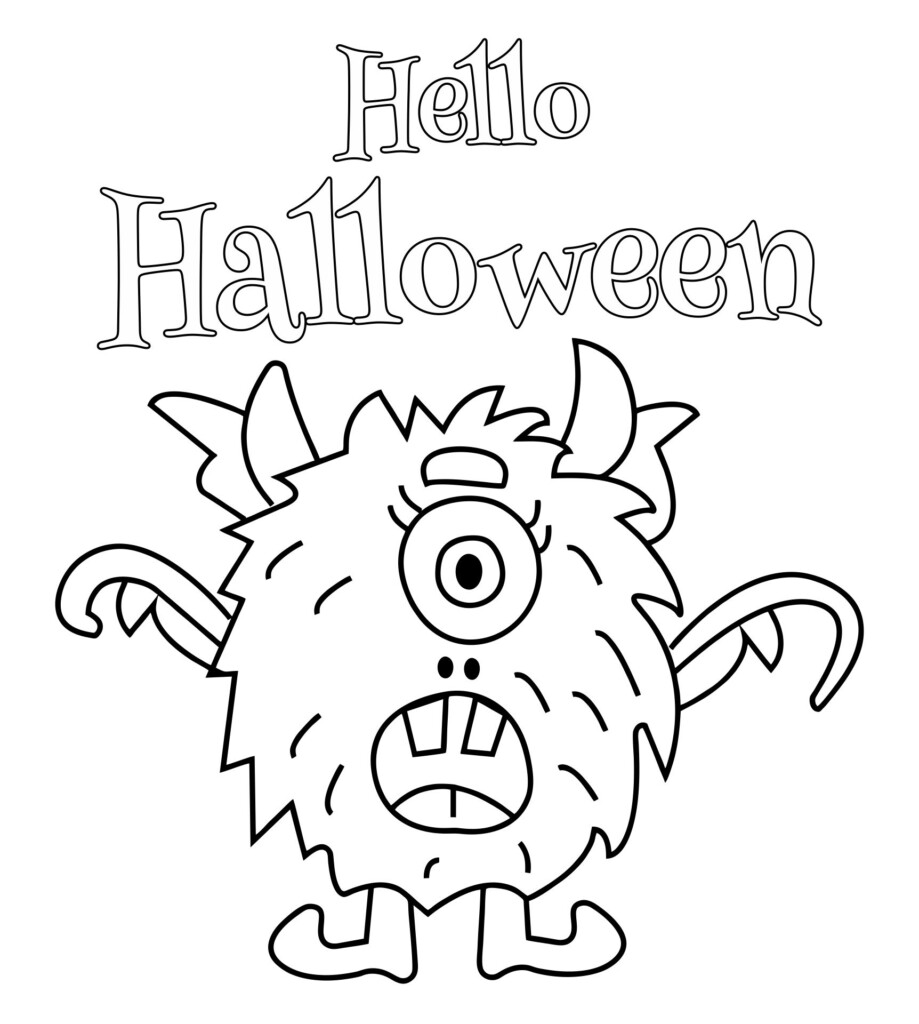 Free Printable Halloween Coloring Sheet Printable And Enjoyable Learning