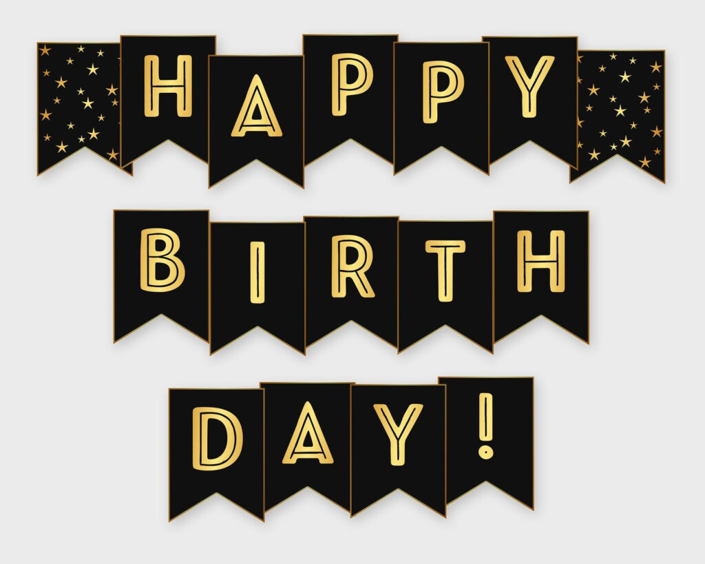 Free Printable Happy Birthday Banner