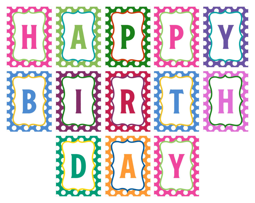 Free Printable Happy Birthday Banner Templates Sarseh