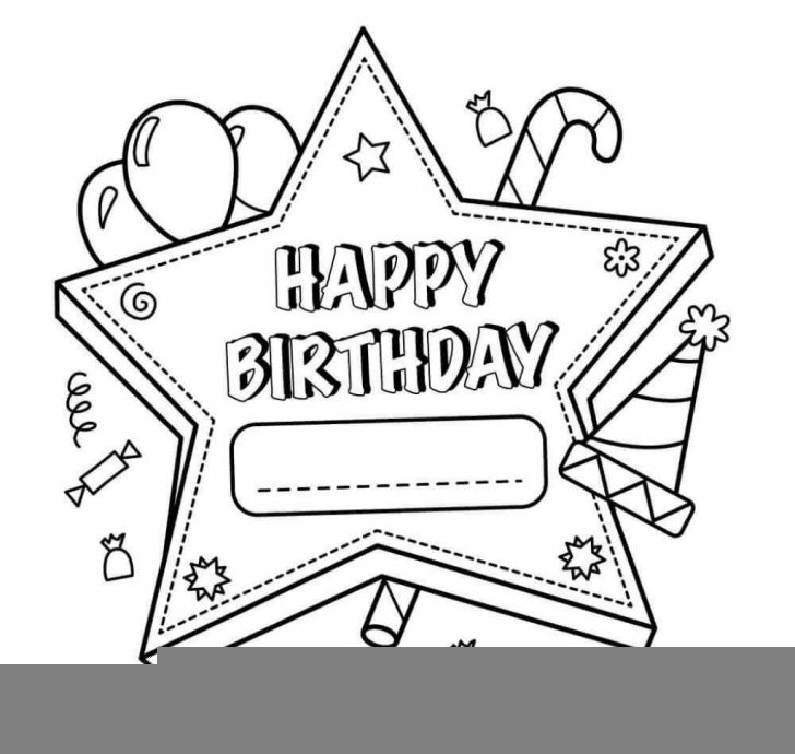 Free Printable Happy Birthday Coloring Pages For Teachers Birthday 