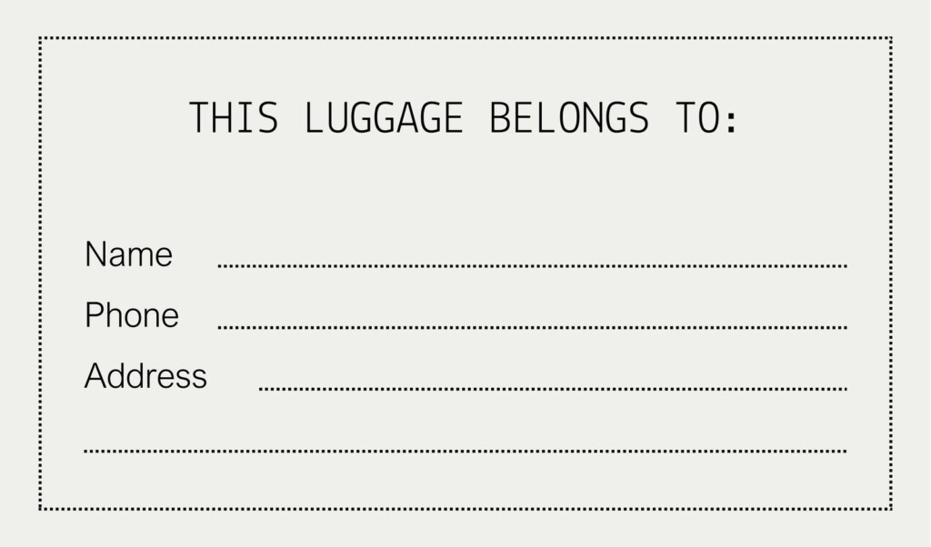 Free Printable Luggage Tags Pdf Download Free Printable Luggage Tags 