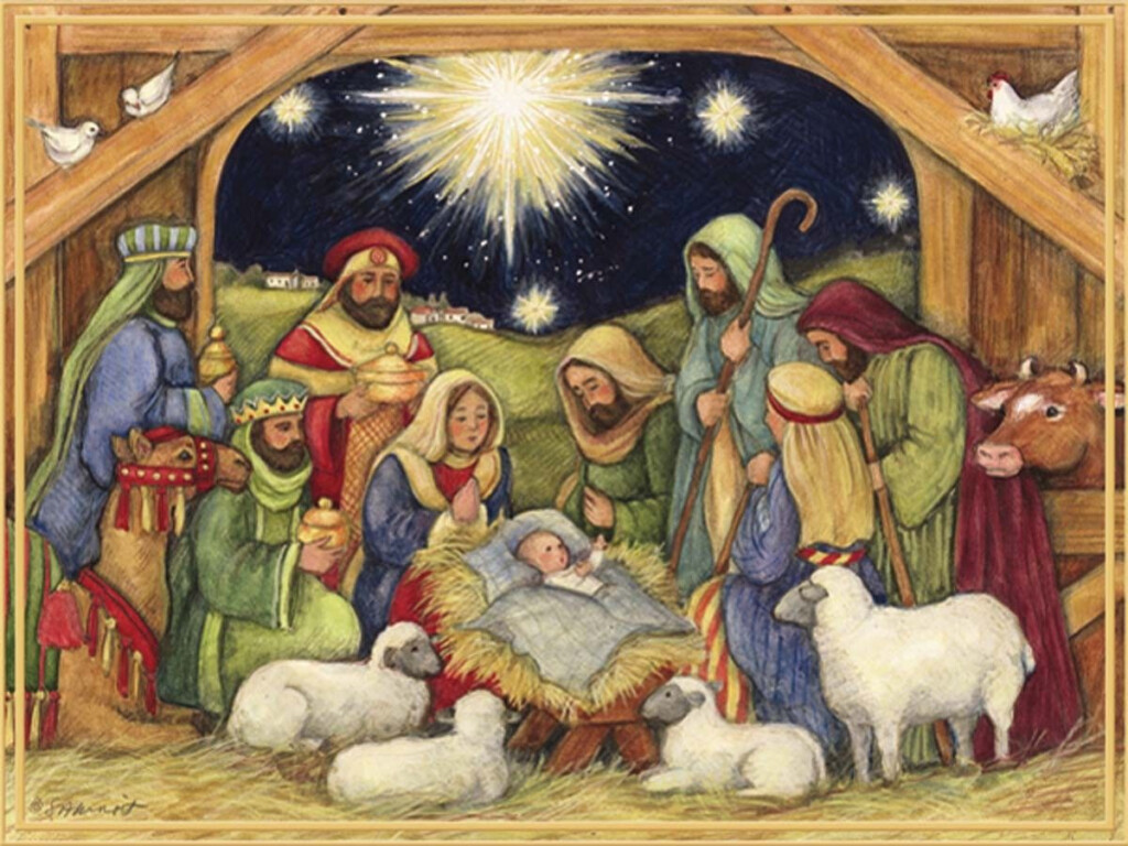 Free Printable Manger Scene Calendar Printables
