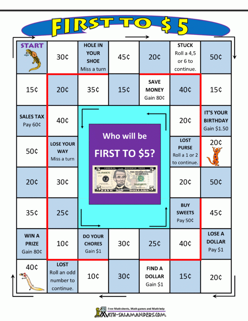 Free Printable Money Board Games Printable Form Templates And Letter