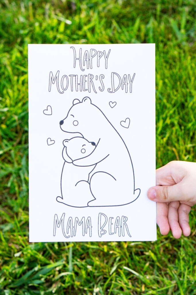 Free Printable Mothers Day Cards to Color 1 11 Mom Envy