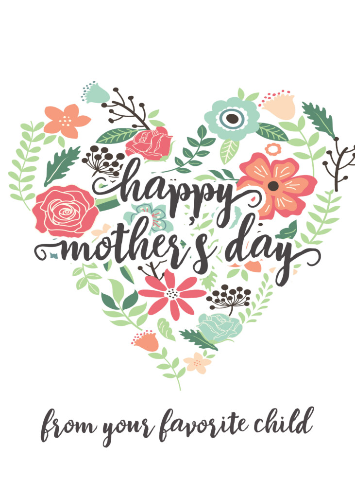 Free Printable Mothers Day Cards Wife Farrah Printable