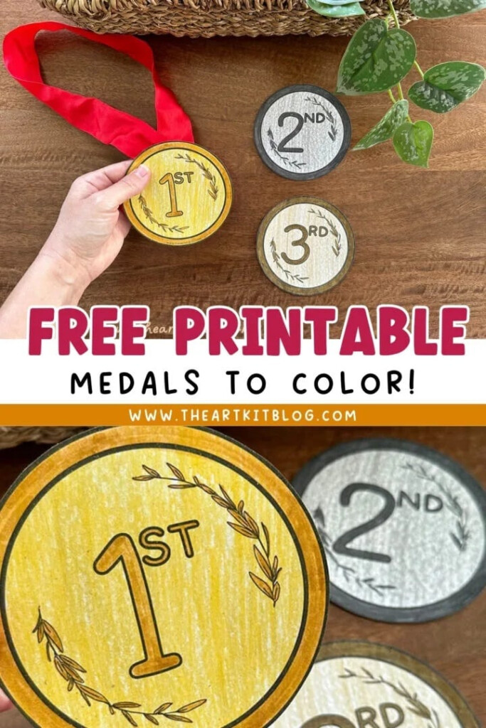 Free Printable Olympic Medals DIY Craft Free Homeschool Deals
