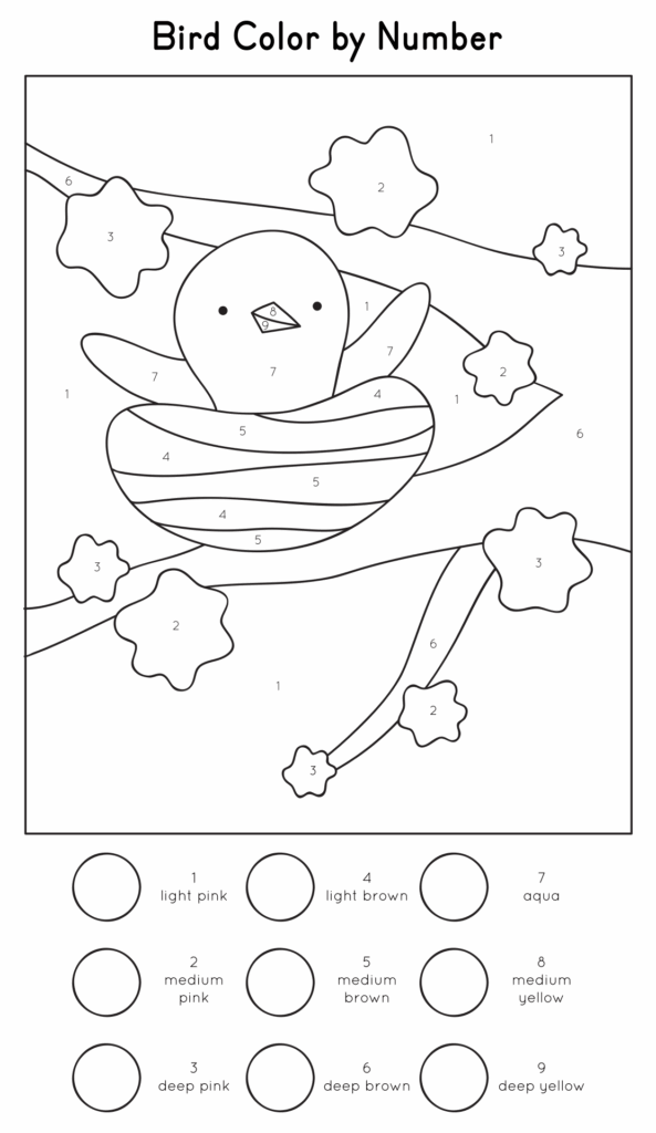 Free Printable Paint By Number Template Printable Templates