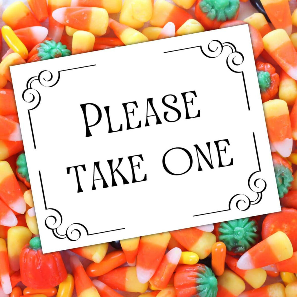 Free Printable Please Take One Sign Printable Find A Free Printable