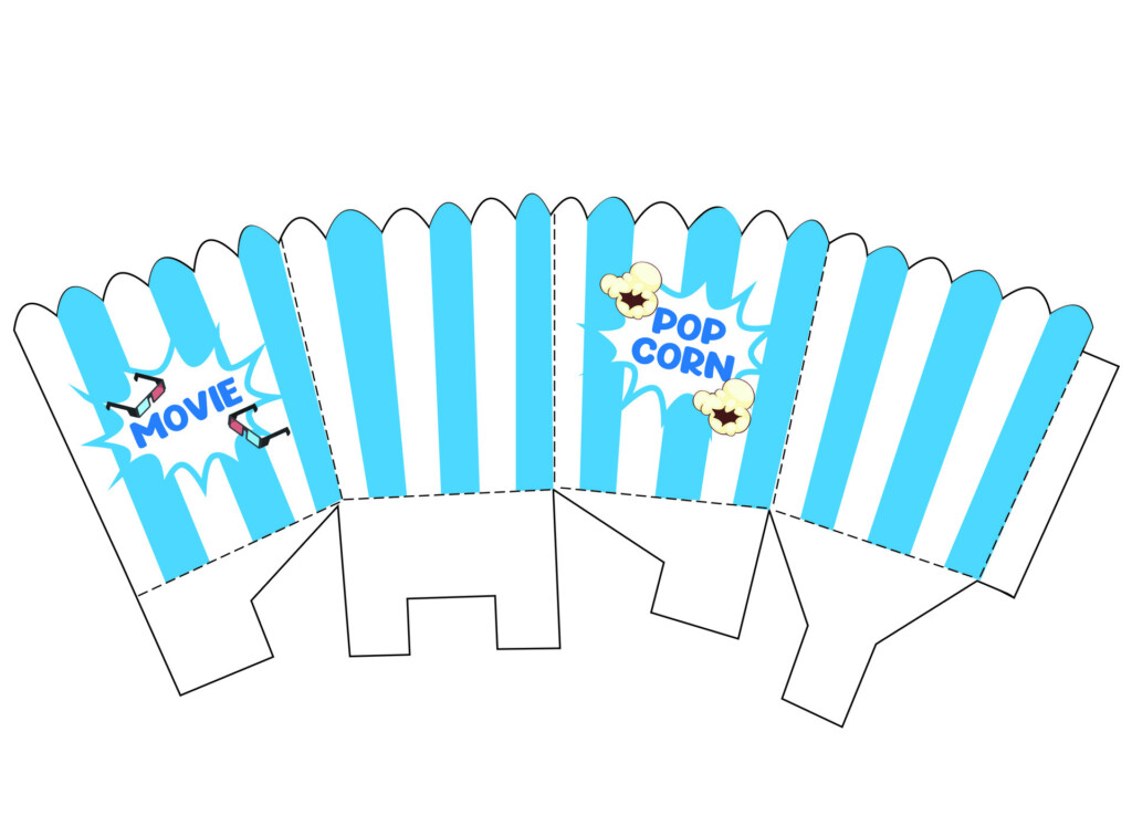 Free Printable Popcorn Box Printable Template Pdf Printable Form 