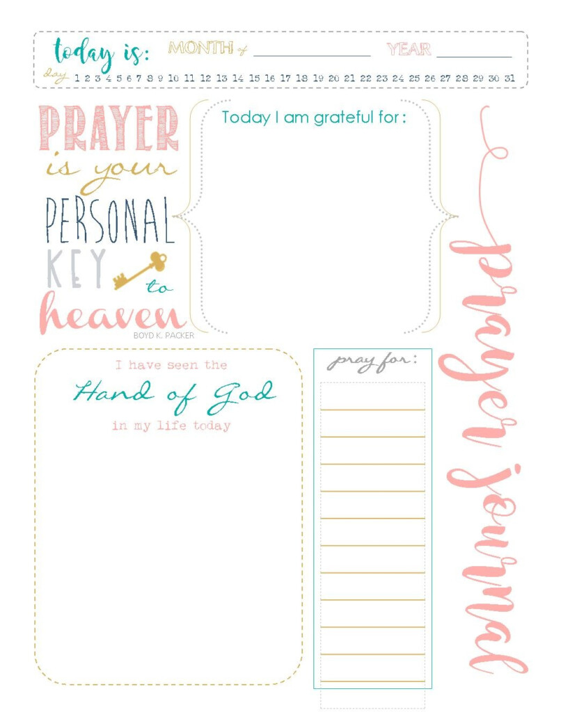 Free Printable Prayer Journal For Moms Water On The Floor Free 