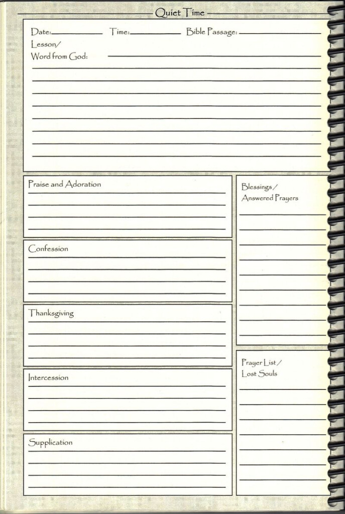 Free Printable Prayer Journal Template Printable Templates