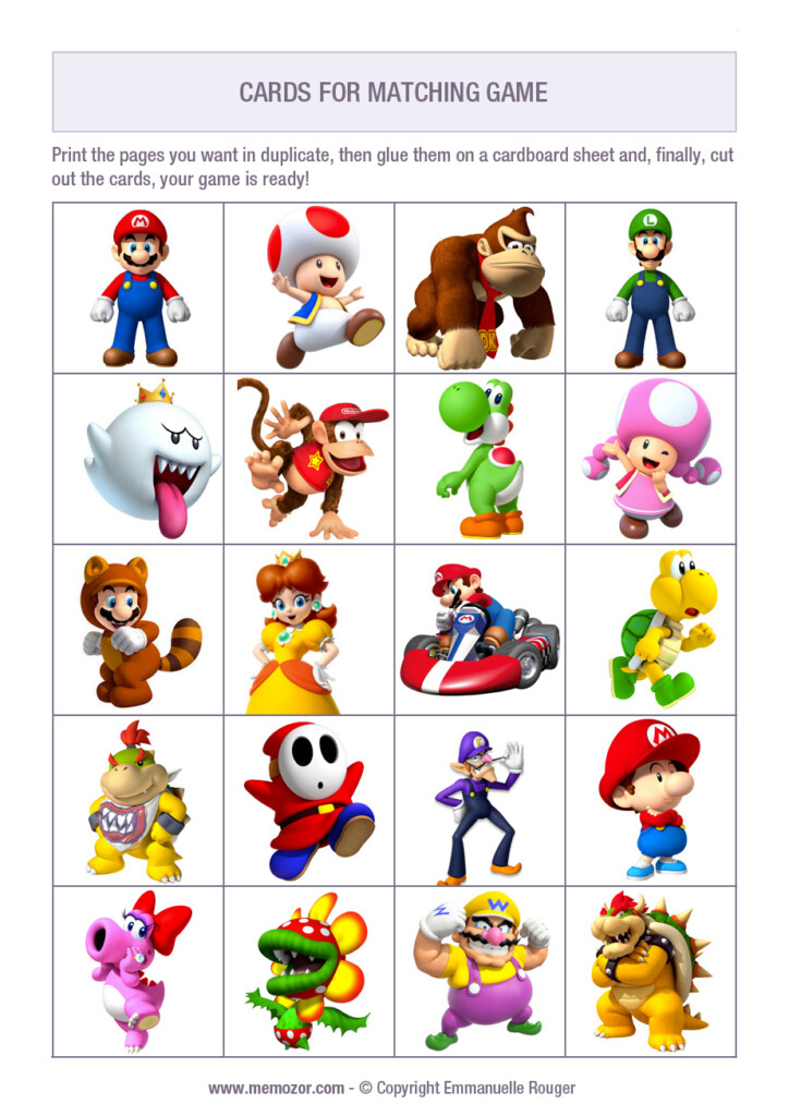 Free Printable Printable Super Mario Worksheets Web Mario Math Games 