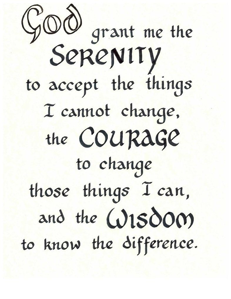 Free Printable Serenity Prayer Free Printable