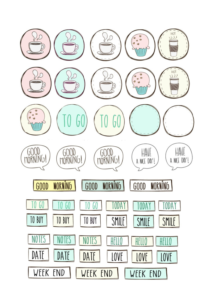 Free Printable Stickers Planner
