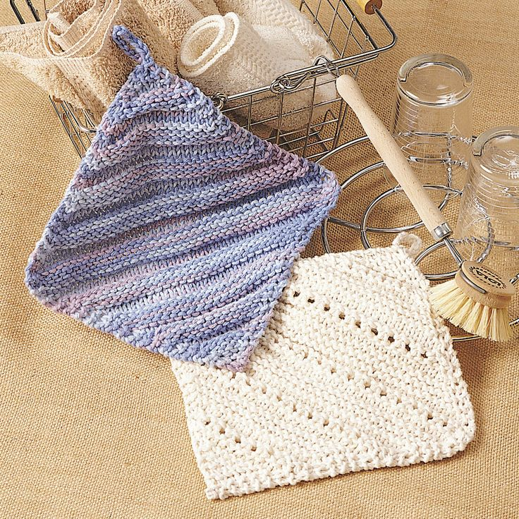 Free Printable Sugar And Cream Knit Dishcloth Pattern