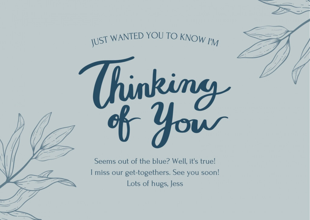 Free Printable Thinking Of You Cards FREE Printable HQ