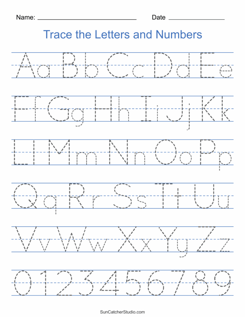 Free Printable Traceable Letters FREE Printables