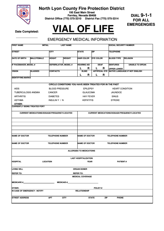 Free Printable Vial Of Life Forms Printable Forms Free Online