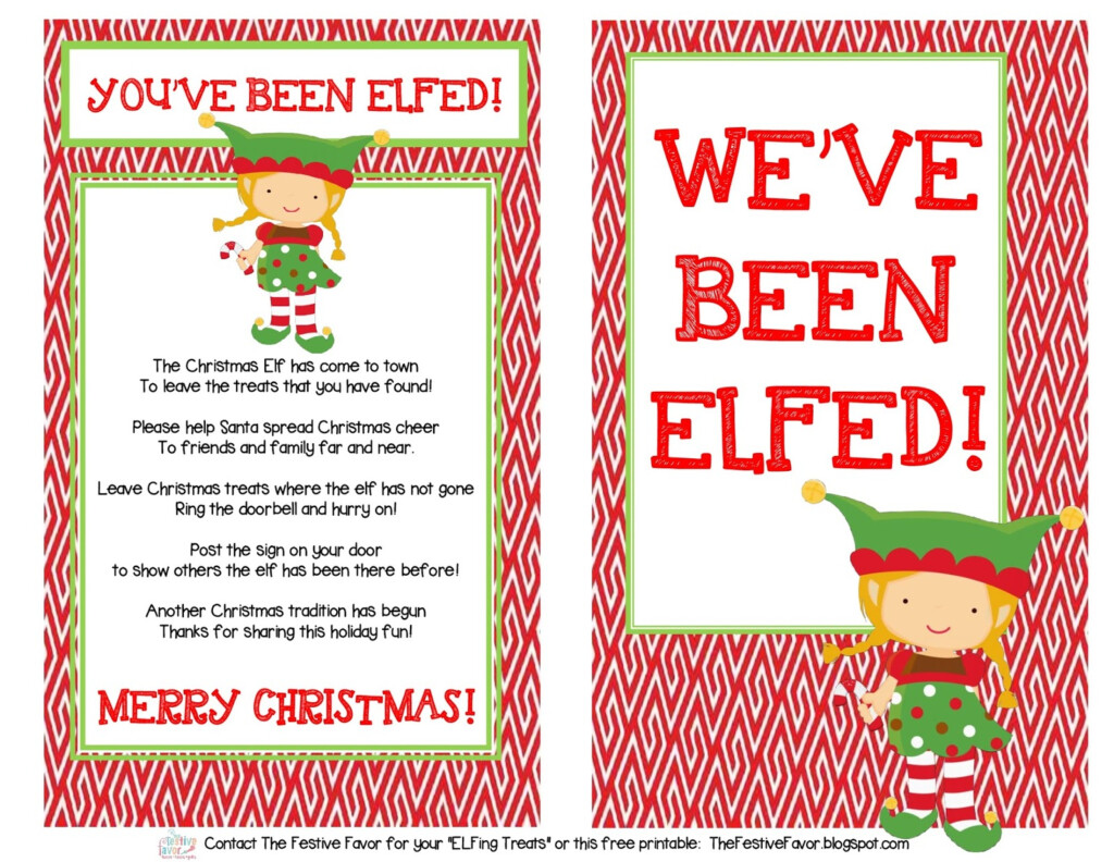 Free Printable You 39 ve Been Elfed FreePrintableTM
