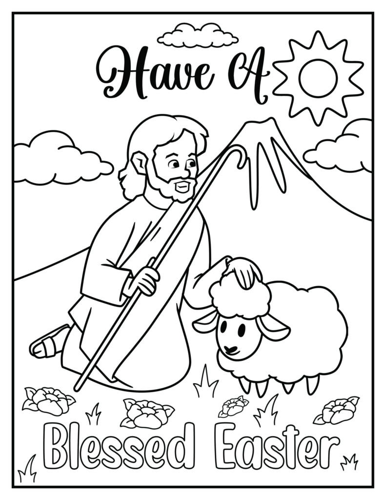 Free Religious Easter Coloring Pages 8 Printables Leap Of Faith 
