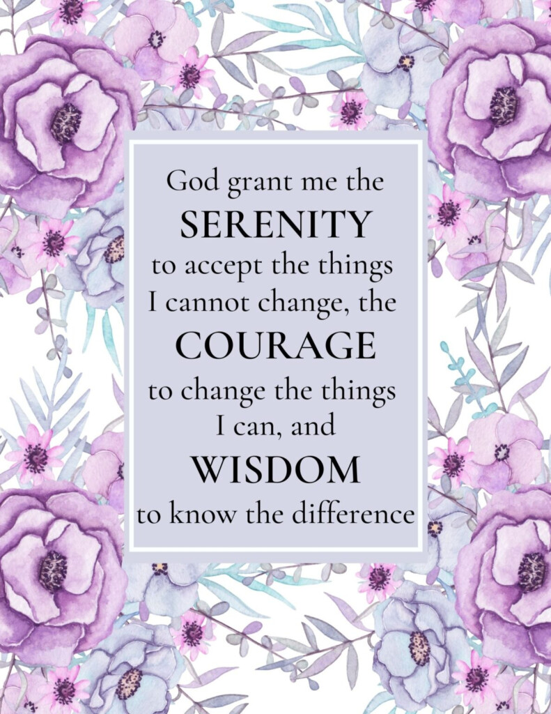 Free Serenity Prayer Printables