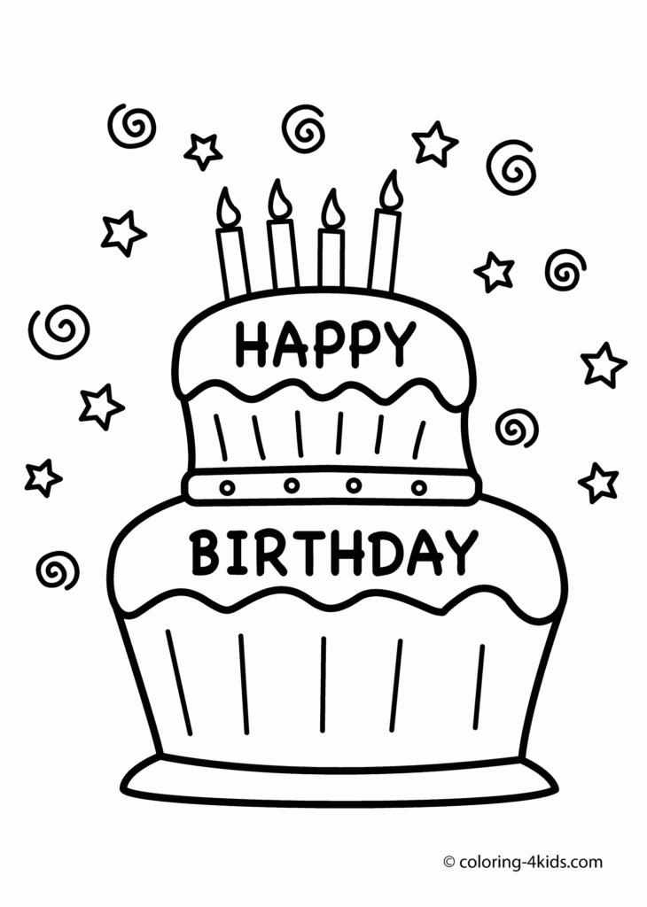 Happy Birthday Mom Printable Coloring Pages Coloring Home