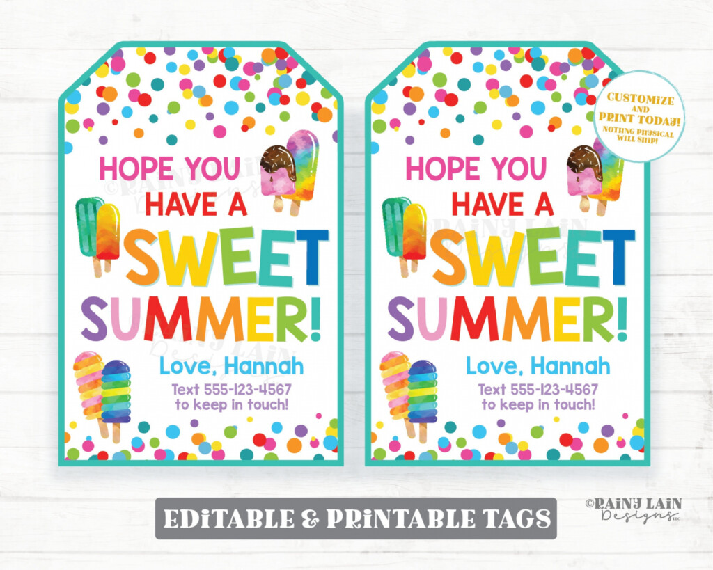 Have A Sweet Summer Free Printable FREE Printable A Z