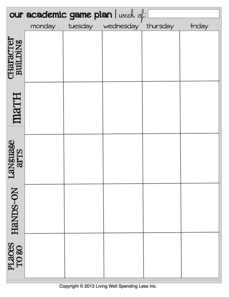 Homeschool Printable Planner Francesco Printable