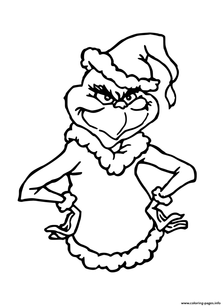 How The Grinch Stole Christmas Coloring Page Printable