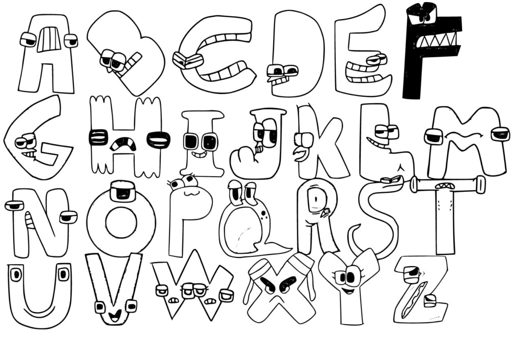 I Alphabet Lore Coloring Page Coloring Pages Printable Coloring 
