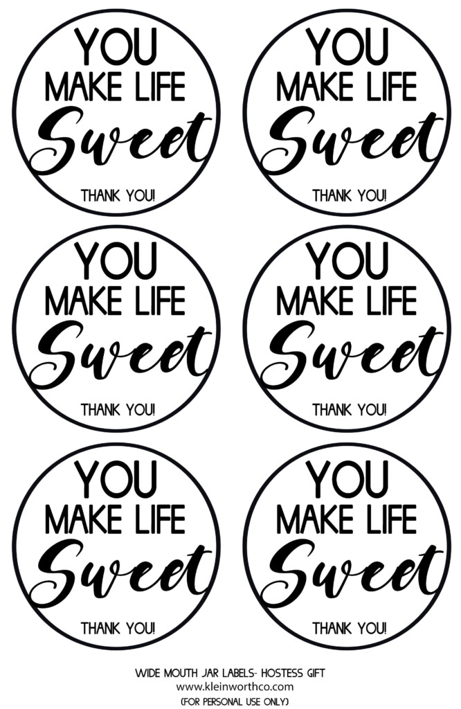Jar Tags Jar Labels Wide Mouth Jars Cookie Packaging Party Ideas 
