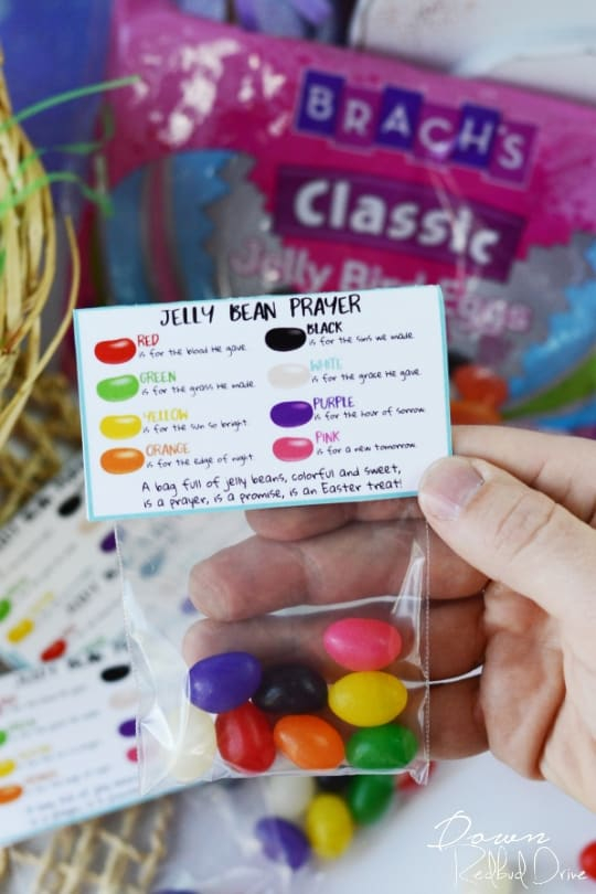 Jelly Bean Prayer Printable Easy DIY Easter Treat